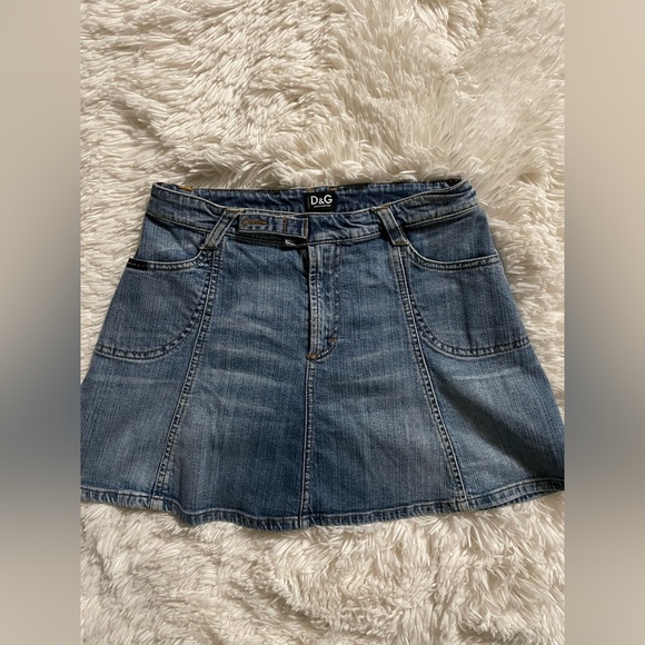 D&G  Dolce & Gabbana denim flare mini skirt - Picture 1 of 7
